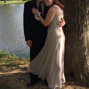 Gray Prom Dress